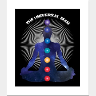 Universal Man and the Chakras Posters and Art